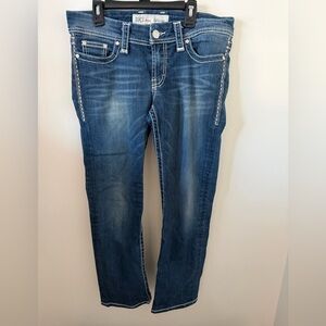 BKE Sabrina Straight Leg Blue Jeans